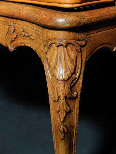 Paire de fauteuils cannés estampillés Drouilly - Louis XV