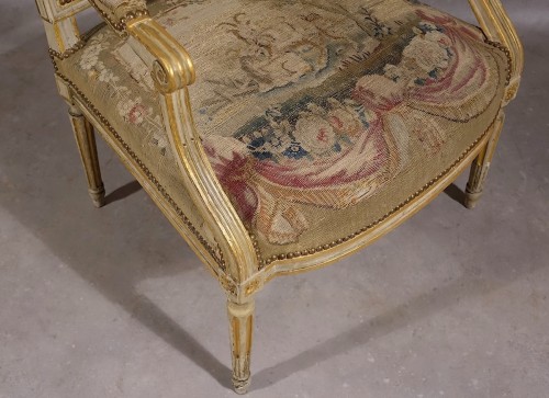 Mobilier de salon - 6 fauteuils d'époque Louis XVI - Paris XVIIIe - Louis XVI
