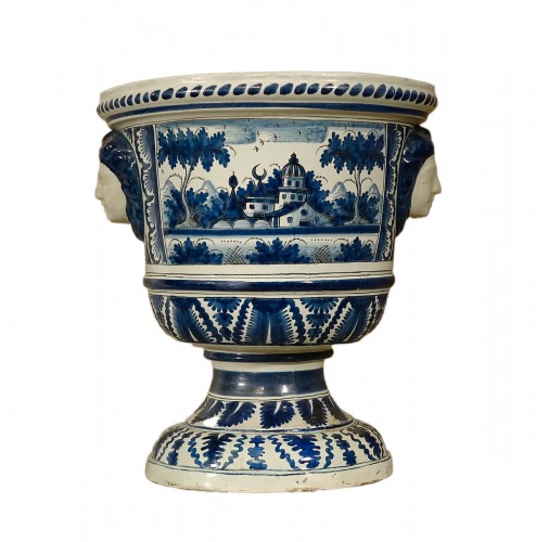 Grand vase à oranger - Nevers fin XVIIe début XVIIIe