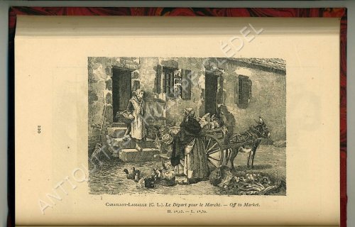 XIXe siècle - "Le départ pour le marché" Cabaillot-Lassalle - Salon de 1883