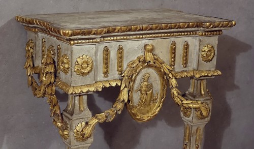 Petite console néoclassique - Piémont XVIIIe - Antiquités Philippe Glédel