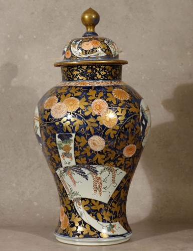 Important vase couvert - Japon fin XVIIe - Céramiques, Porcelaines Style 