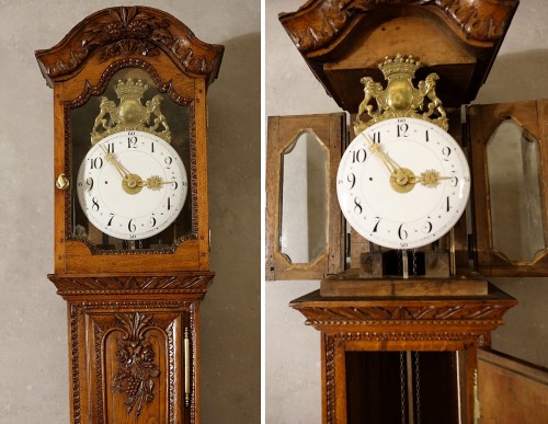 Horloge demoiselle du Cotentin - Normandie XVIIIe - Horlogerie Style 