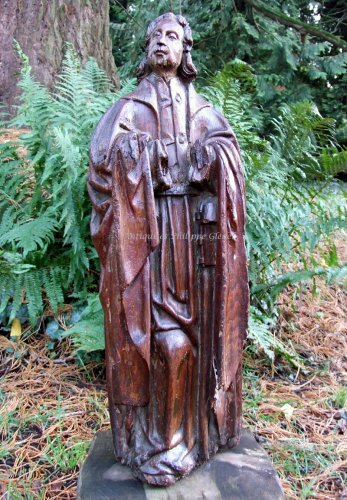 Statue chêne sculpté - François de Salignac de la Mothe-Fénelon