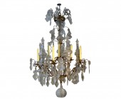 Ten-light chandelier