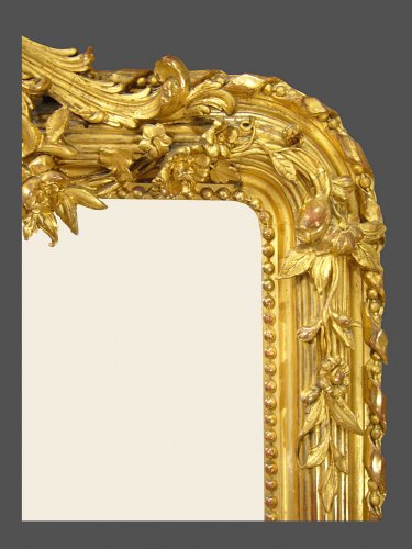 Miroirs, Trumeaux  - Miroir d'époque XIXe siècle