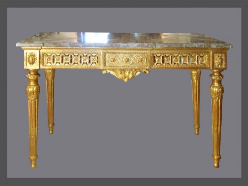 Console en bois doré d'époque Louis XVI
