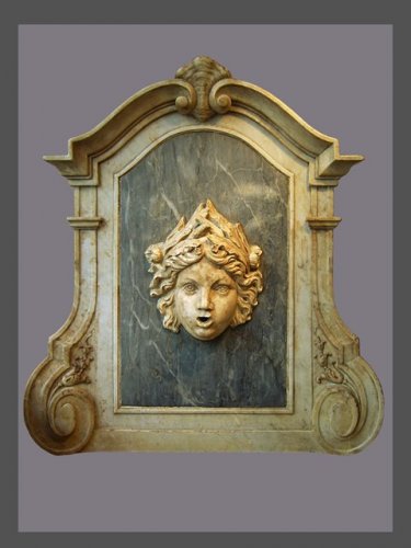 XVIIIe siècle - Fontaine en marbre d'époque Régence