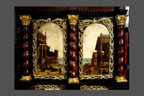 Cabinet, Travail du XVIIe siècle - Antiquités Rigot et Fils
