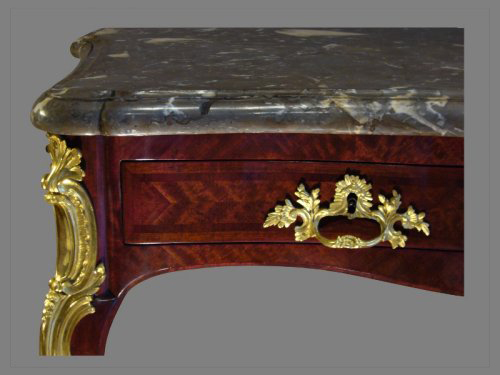 Louis XV - Table console d'époque Louis XV estampillée J.B. HEDOUIN