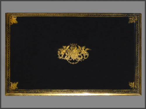 Bureau Mazarin en bois noirci d'époque Louis XIV – fin XVIIe siècle - Antiquités Rigot et Fils
