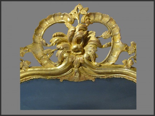 Miroir provençal d'époque XVIIIe siècle - Miroirs, Trumeaux Style Louis XV