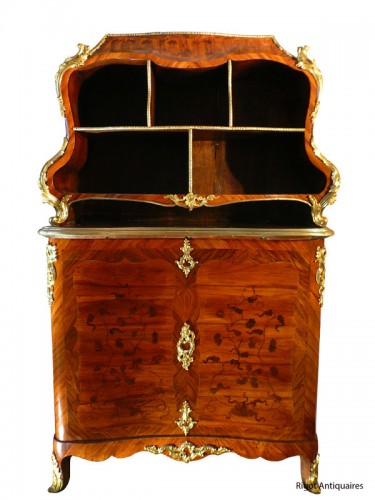 Cartonnier et bout de bureau par BVRB d'époque Louis XV - Mobilier Style Louis XV