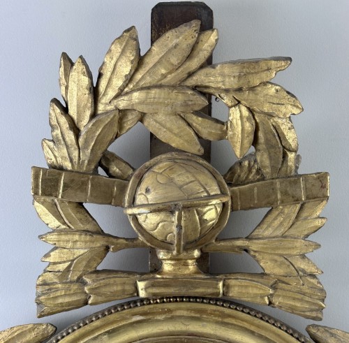 Objet de décoration Baromètre - Baromètre néo- classique aux attributs scientifiques d’époque Louis XVI