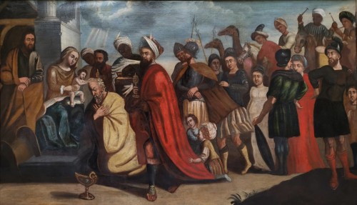 L’adoration des mages - Nord de l'Italie début XVIIe siècle