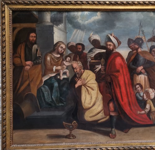 XVIIe siècle - L’adoration des mages - Nord de l'Italie début XVIIe siècle