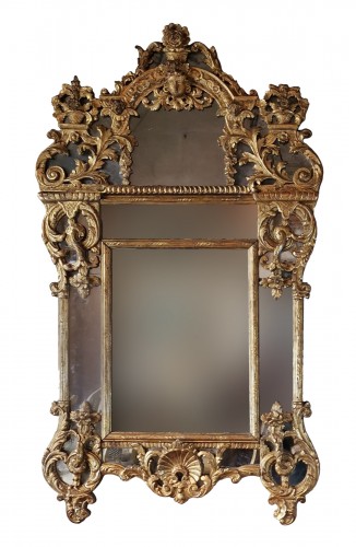 Miroir d'époque Régence vers 1700-1720