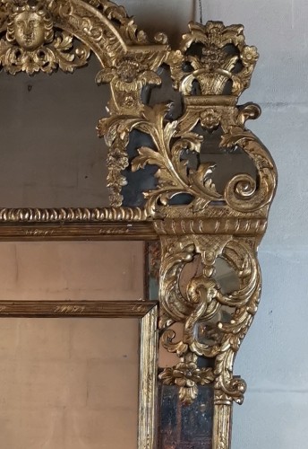 Miroir d'époque Régence vers 1700-1720 - Régence