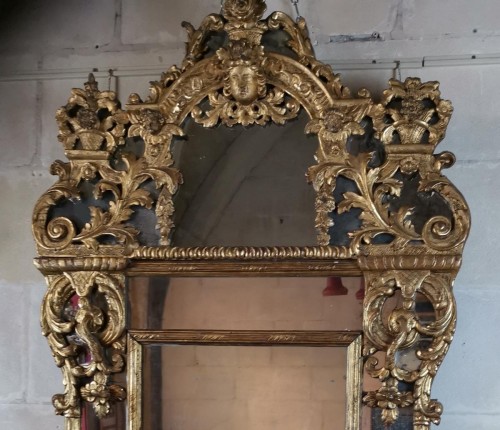 Régence - Miroir d'époque Régence vers 1700-1720