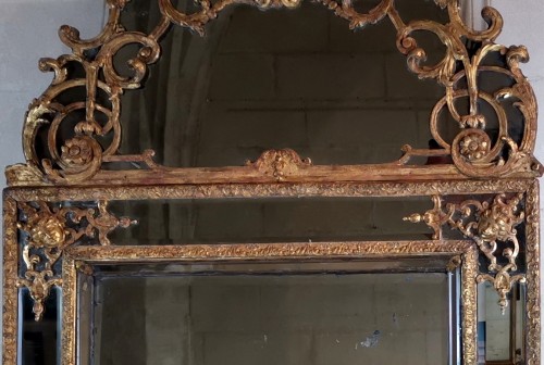 Louis XIV - Miroir d’époque Louis XIV, vers 1700-1715