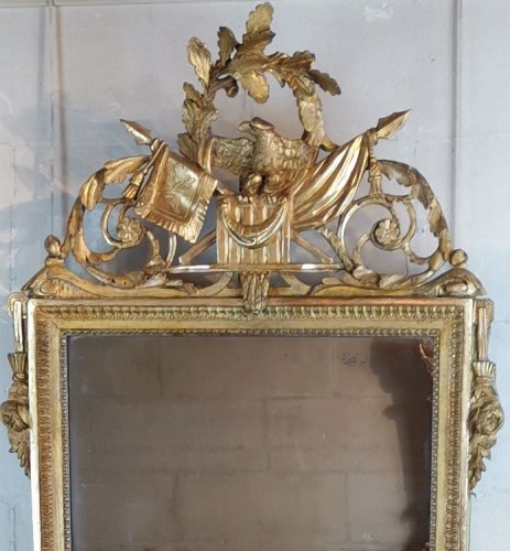 Miroirs, Trumeaux  - Miroir néoclassique d’époque Louis XVI vers 1781.