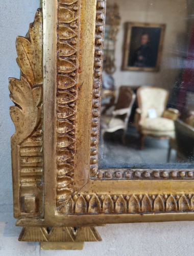 Antiquités - Miroir néoclassique d’époque Louis XVI vers 1781.