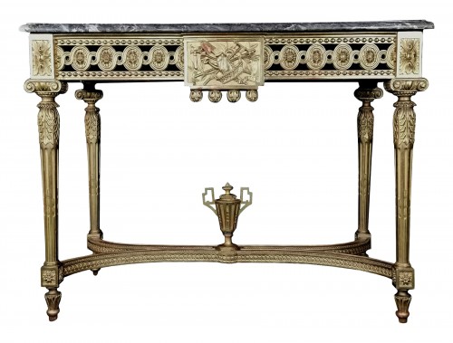 Table console Provençale Néoclassique à quatre pieds Louis XVI vers 1800