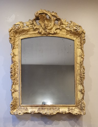 Miroir d'époque fin Régence vers 1730-1735 - Miroirs, Trumeaux Style Régence