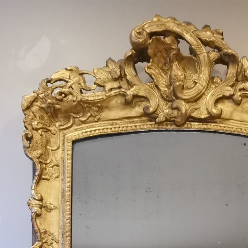XVIIIe siècle - Miroir d'époque fin Régence vers 1730-1735