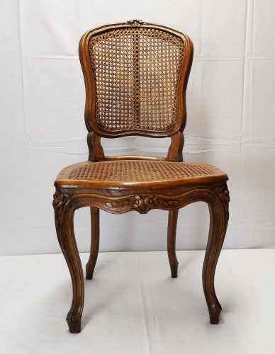 Sièges Chaise - Suite de quatre chaises à fonds de canne d'époque Louis XV, vers 1750