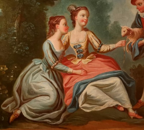 Scène pastorale - Louis XV vers 1760-1770 - Sérignan Antiquités