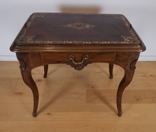 XVIIIe siècle - Table de salon à deux fins d’époque Régence