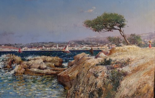Art nouveau - Bord de Méditerranée Marseille - Louis Nattero (1870-1915)
