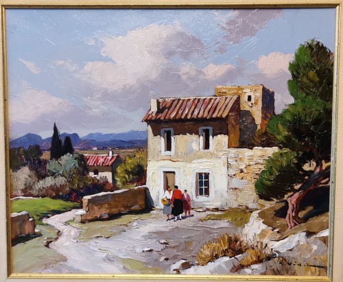 Gustave Vidal (1895-1966) - Paysage Provençal - Tableaux et dessins Style Art Déco