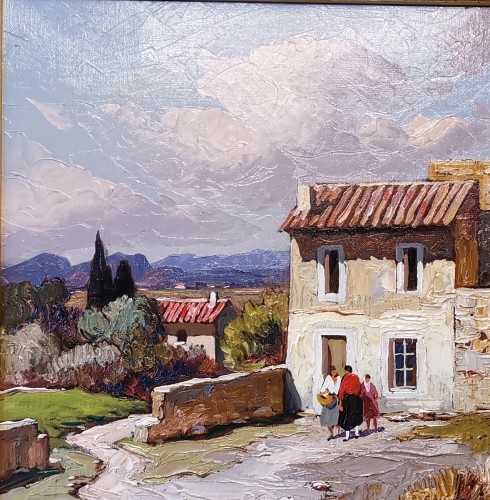 XXe siècle - Gustave Vidal (1895-1966) - Paysage Provençal