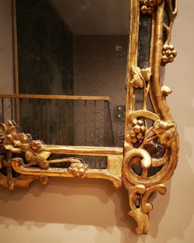Antiquités - Miroir provencal d’époque Louis XV