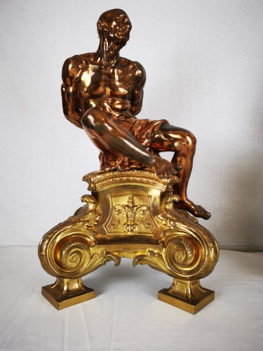 Napoléon III - Paire de grands Maures enchaînés modèle de Pietro Tacca