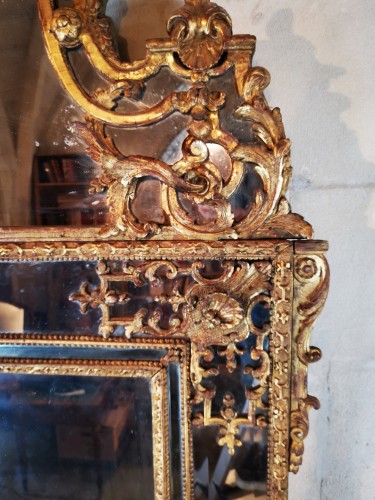 XVIIIe siècle - Miroir Régence, début du XVIIIe siècle