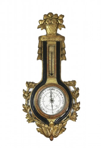Baromètre-thermomètre d’époque Louis XVI