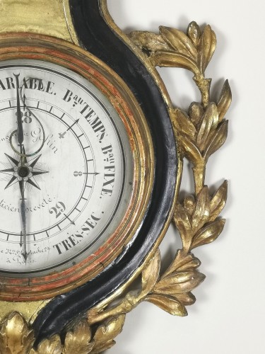 Baromètre-thermomètre d’époque Louis XVI - Louis XVI