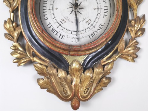 Louis XVI - Baromètre-thermomètre d’époque Louis XVI