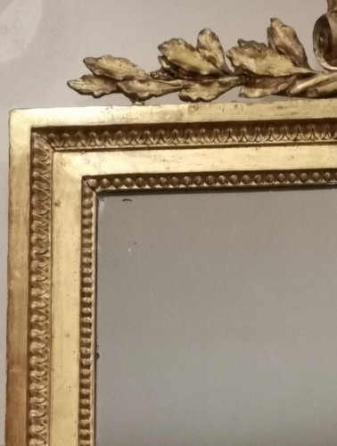 XVIIIe siècle - Miroir néoclassique d’époque Louis XVI vers 1780
