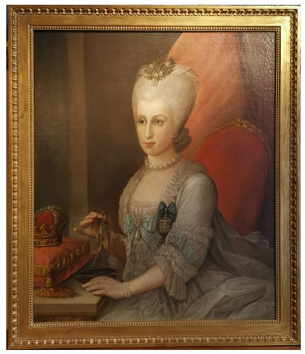 Portrait présumé de Son Altesse Sérénissime Marie Victoire d'Arenberg, (1714-1793).