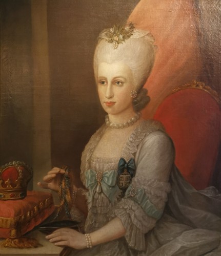 Portrait présumé de Son Altesse Sérénissime Marie Victoire d'Arenberg, (1714-1793). - Tableaux et dessins Style 