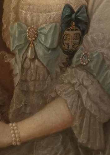 XVIIIe siècle - Portrait présumé de Son Altesse Sérénissime Marie Victoire d'Arenberg, (1714-1793).