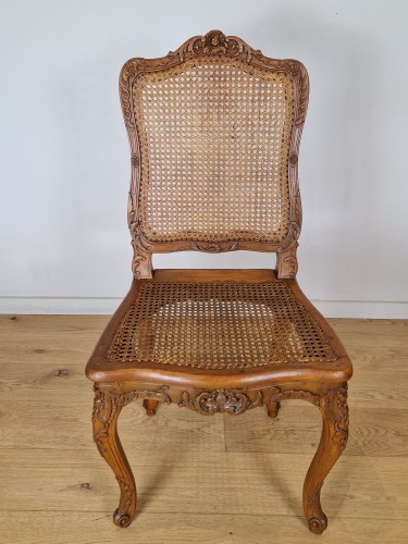Suite de quatre chaises d’époque Louis XV, vers 1740. - Sérignan Antiquités