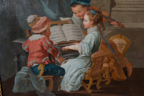 Allégorie de la musique, Atelier de Carle Van Loo, vers 1755- 1760 - Sérignan Antiquités