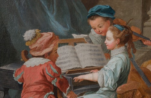 Louis XV - Allégorie de la musique, Atelier de Carle Van Loo, vers 1755- 1760