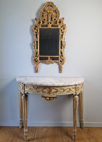 XVIIIe siècle - Miroir provençal d’époque Louis XV