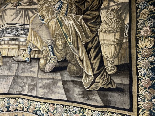 Louis XIV - Tapisserie d'Aubusson du XVIIe siècle - Le banquet d'Alcinous d’après Isaac Moillon